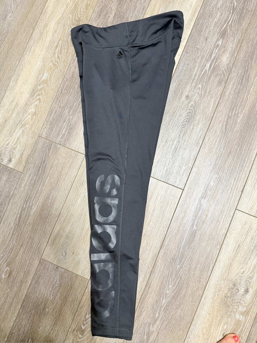 adidas Black Logo Leggings Medium